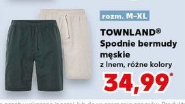 Bermudy męskie m-xl Townland promocja w Kaufland