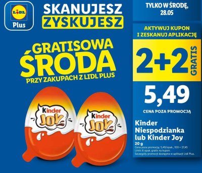 Jajko z niespodzianką Kinder promocja