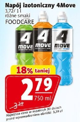 Napój izotoniczny 4Move różne smaki promocja w Prim Market