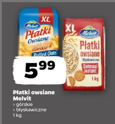 Płatki owsiane górskie promocja w Netto