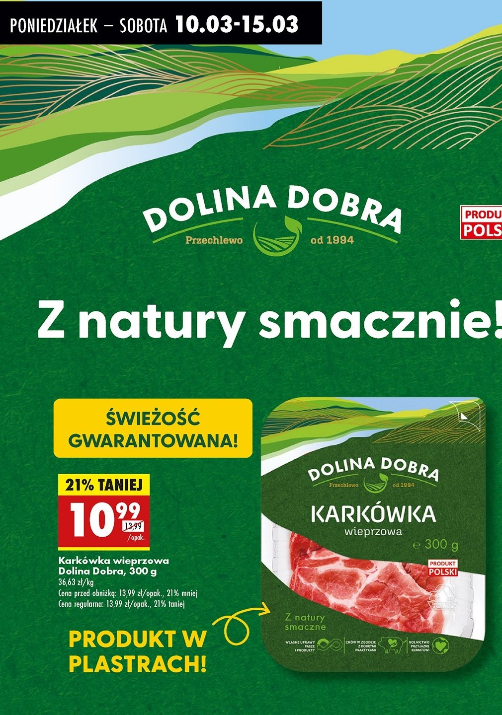 Karkówka wieprzowa Dolina dobra promocja w Biedronka