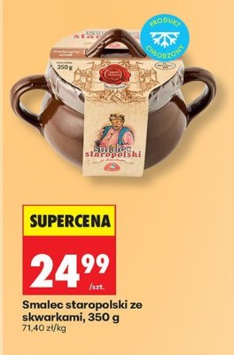 Smalec staropolski ze skwarkami, 350 g promocja w Biedronka