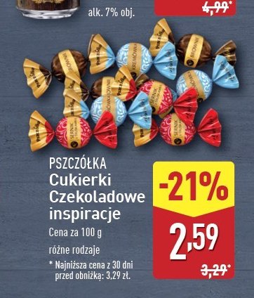 Praliny czekoladowe inspiracje Pszczółka promocja