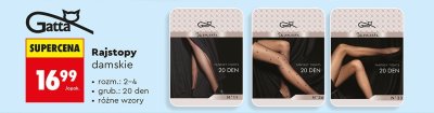Rajstopy damskie, różne wzory Gatta promocja w Biedronka