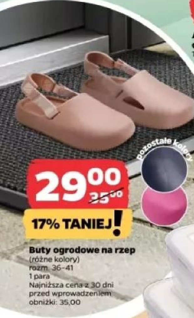 Buty ogrodowe damskie 36-41 promocja