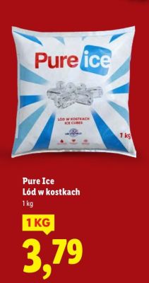 Lód w kostkach 1 kg promocja w Lidl