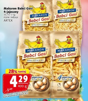 Makaron Makaron Babci Gosi 4-jajeczny promocja w Prim Market