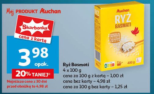 Ryz basmati Auchan promocja