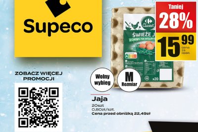 Jaja Classic świeże 20szt M promocja w Supeco