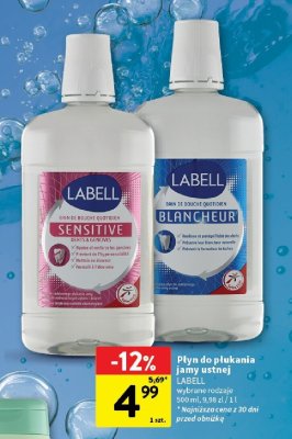 Płyn do płukania jamy ustnej LABELL wybrane rodzaje promocja w Intermarche