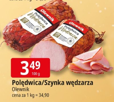 Polędwica / Szynka wędzona Olewnik promocja w Leclerc
