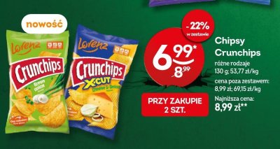Chipsy Crunchips różne rodzaje promocja w Żabka