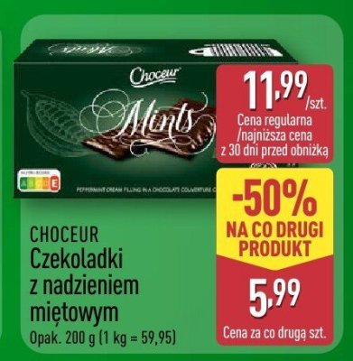 Czekoladki z nadzieniem miętowym  promocja w Aldi