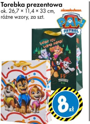 Torebka prezentowa Paw Patrol promocja w Tedi