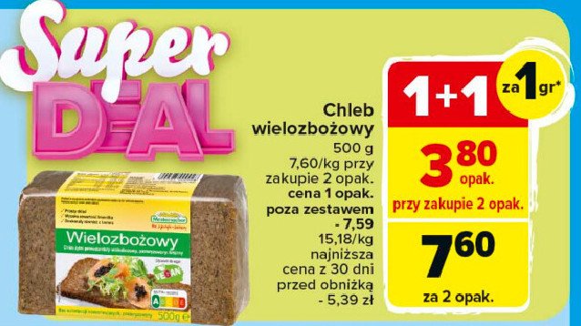 Chleb wielozbożowy Mestemacher promocja