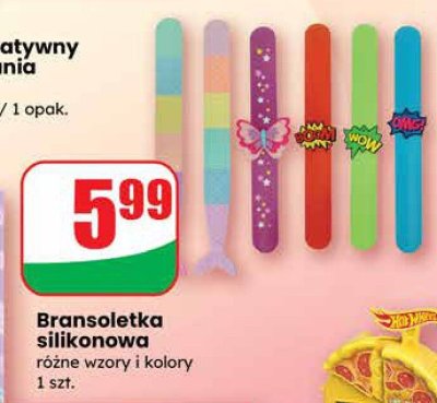 Bransoletka silikonowa różne wzory i kolory promocja w Dino