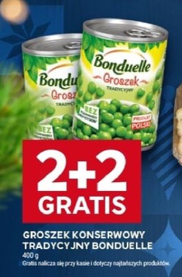 Groszek konserwowy tradycyjny Bonduelle promocja w Stokrotka