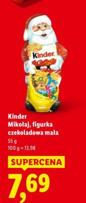 Mikołaj, figurka czekoladowa mała promocja w Lidl