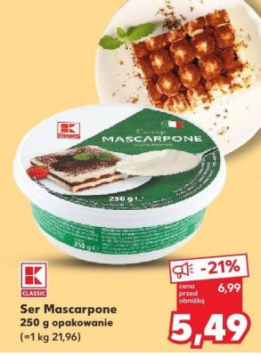 Ser Mascarpone promocja w Kaufland