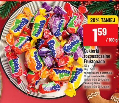Cukierki rozpuszczalne Fruktonada promocja w POLOmarket
