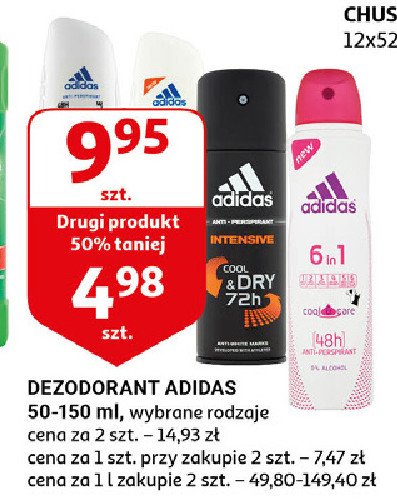 Dezodorant 6in1 Adidas cool & care Adidas cosmetics promocje
