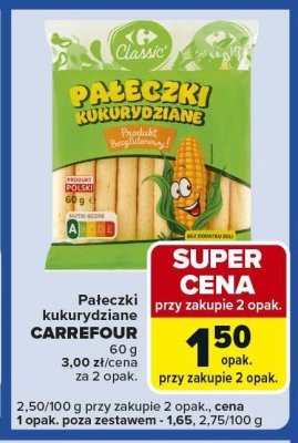 Paleczki kukurydziane CARREFOUR promocja w Carrefour Express