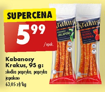 Kabanosy s艂odka papryka Krakus animex promocja
