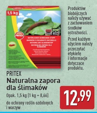 Zapora dla 艣limak贸w Pritex promocja