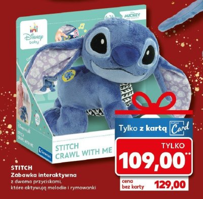 Zabawka interaktywna STITCH Crawl With Me promocja w Kaufland