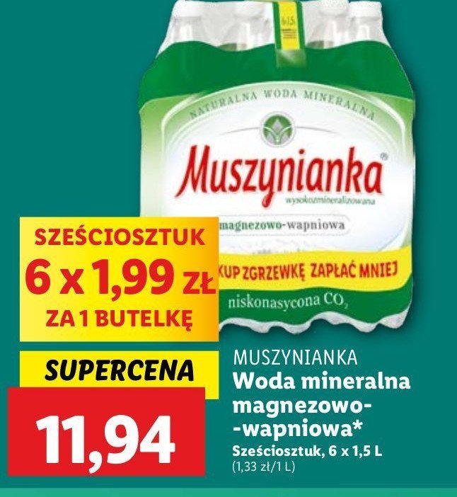 Woda lekko gazowana Muszynianka promocja