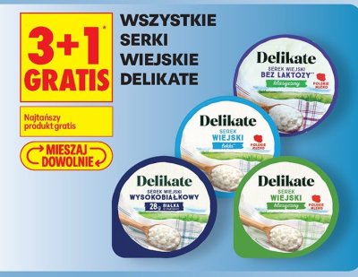 Serek wiejski Delikate różne rodzaje promocja w Biedronka