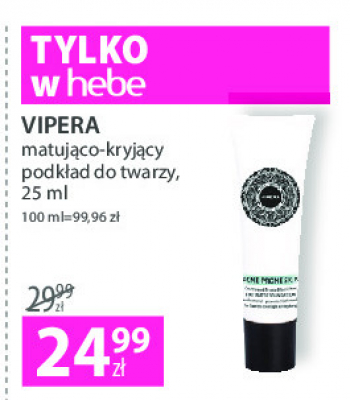 Podk艂ad 03 be偶owy Vipera acne-prone skin promocja