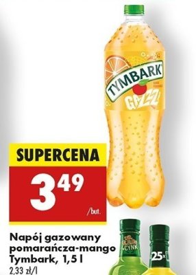 Napój mango-pomarańcz Tymbark gazzzowana promocja