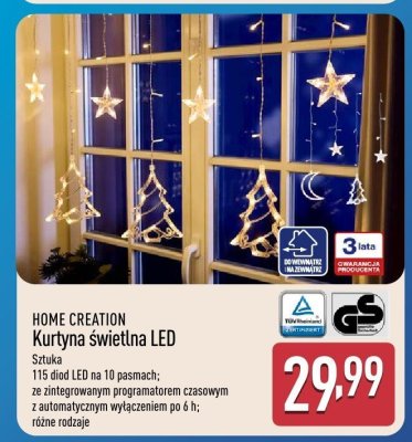 Kurtyna świetlna LED  promocja w Aldi