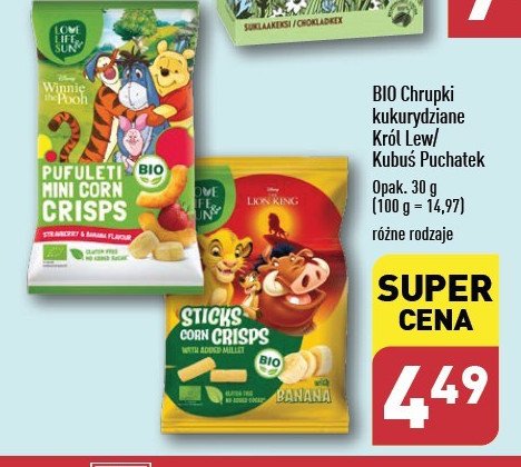 Chrupki kukurydziane disney banan Love life & sun Love life & sun (marka) promocja