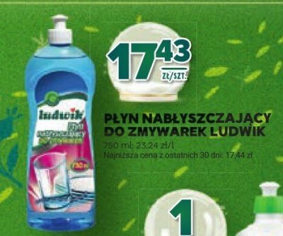 Płyn nabłyszczający do zmywarek Ludwix promocja w Stokrotka