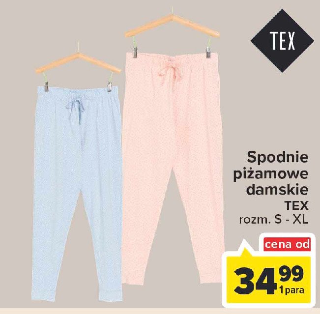Spodnie piżamowe damskie s-xl Tex promocja
