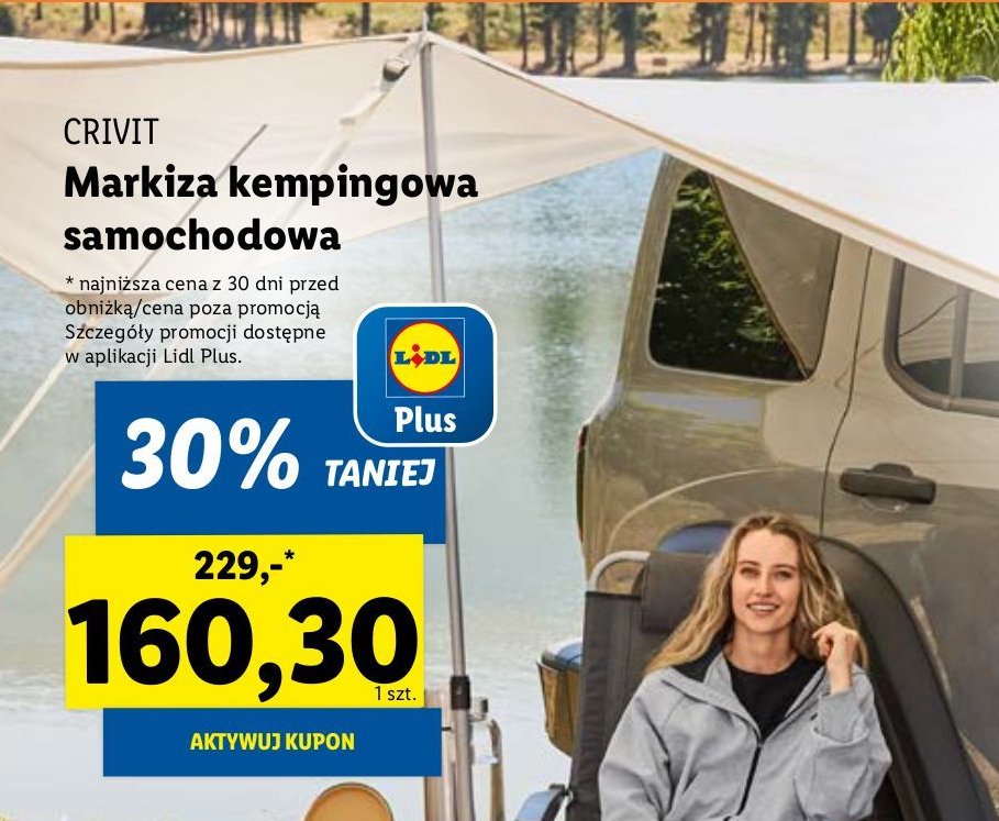 Markiza kempingowa samochodowa promocja w Lidl