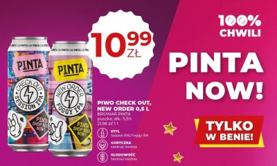 Piwo Check Out 0,5 L Browar Pinta promocja w Duży Ben
