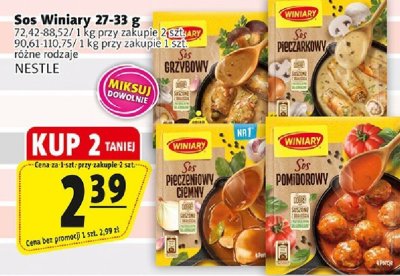 Sos Winiary 27-33 g NESTLE różne rodzaje promocja w Prim Market