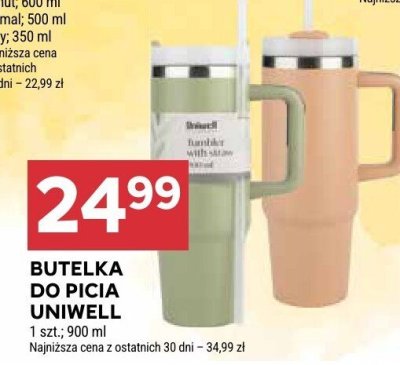 Butelka do picia Uniwell promocja w Stokrotka