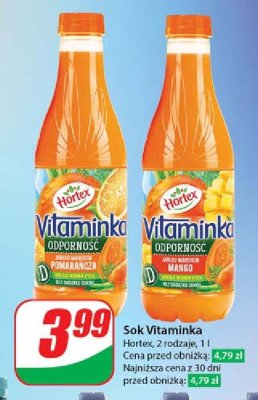 Sok jab艂ko-marchew-mango odporno艣膰 Hortex vitaminka promocja