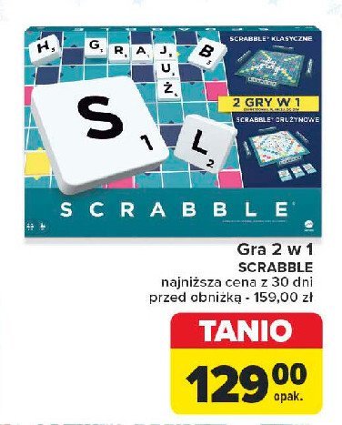 Scrabble original 2w1 Mattel promocja w Carrefour