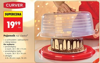 Pojemnik na ciasto CURVER promocja w Biedronka