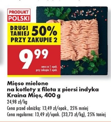 Mi臋so na kotlety z fileta z piersi indyka Kraina mi臋s promocja