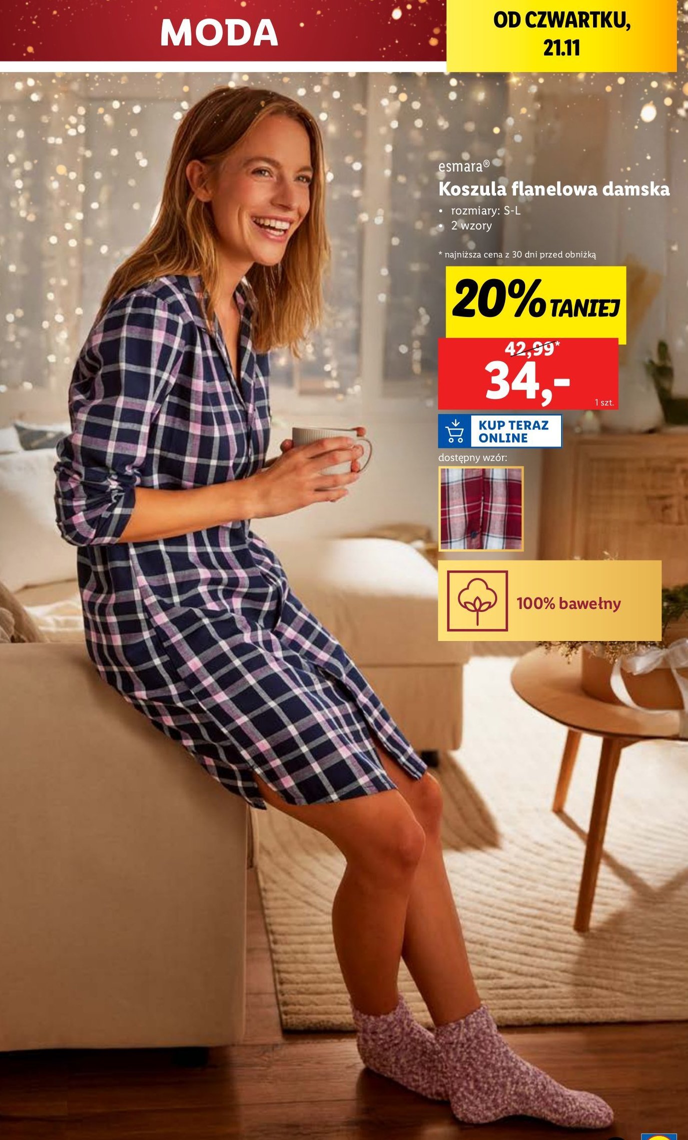 Koszula nocna s-xl Esmara promocja