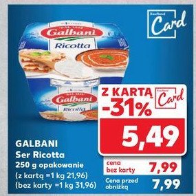 Ser ricotta Galbani (Biedronka) promocja w Kaufland