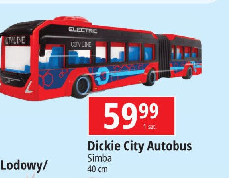 Autobus city volvo 40 cm Dickie toys promocja w Leclerc