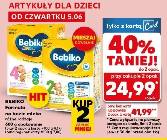 Mleko 4 Bebiko junior promocja