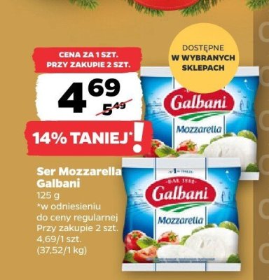 Ser Mozzarella Galbani promocja w Netto